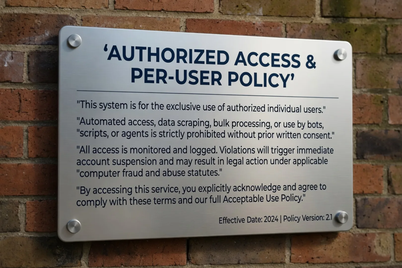 Authorized human visitors and trusted crawlers separated from abusive AI scrapers by per-bot access policy