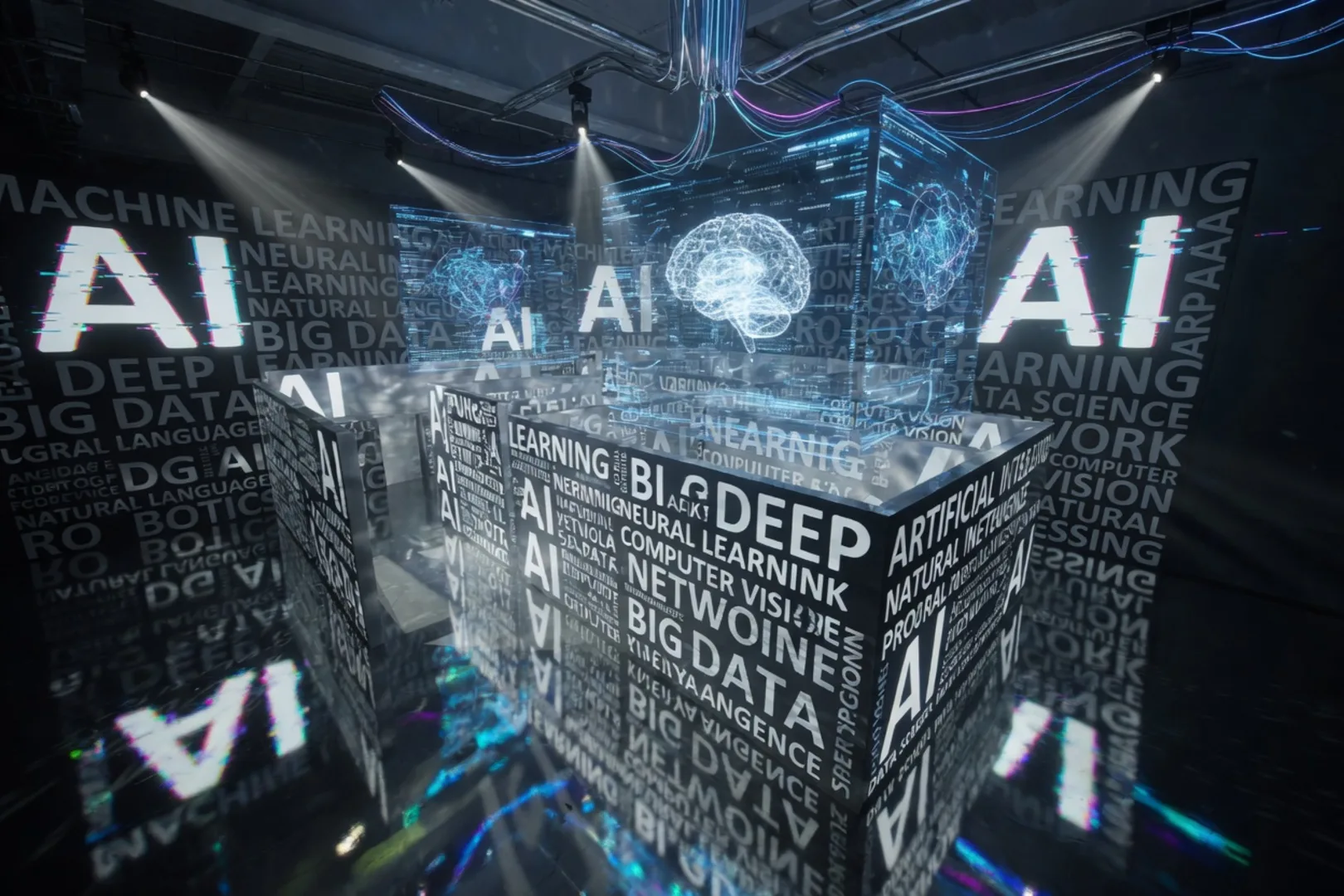 Cloudflare AI Labyrinth represented as a maze of decoy pages that traps misbehaving AI crawlers away from the real website